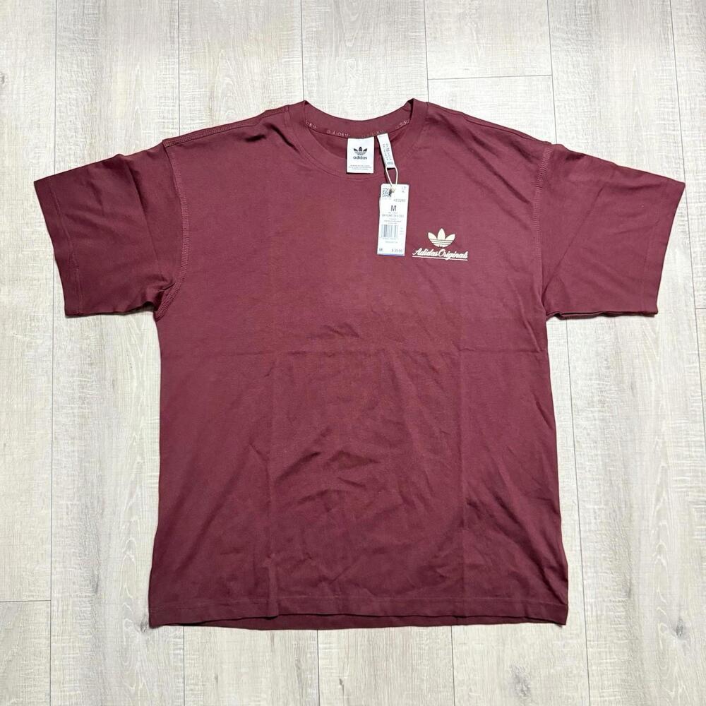 Adidas Originals Skyline GFX Rare Tee Burgundy Short Sleeve KE0260 - Size M Men